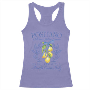 Positano Italy Racerback Tank Top Amalfi Coast Italian Lemons Town Italy Vacation TS10 Violet Print Your Wear