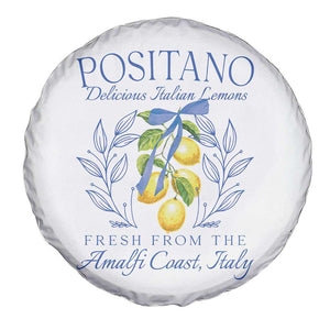 Positano Italy Spare Tire Cover Amalfi Coast Italian Lemons Town Italy Vacation TS10 Print Your Wear