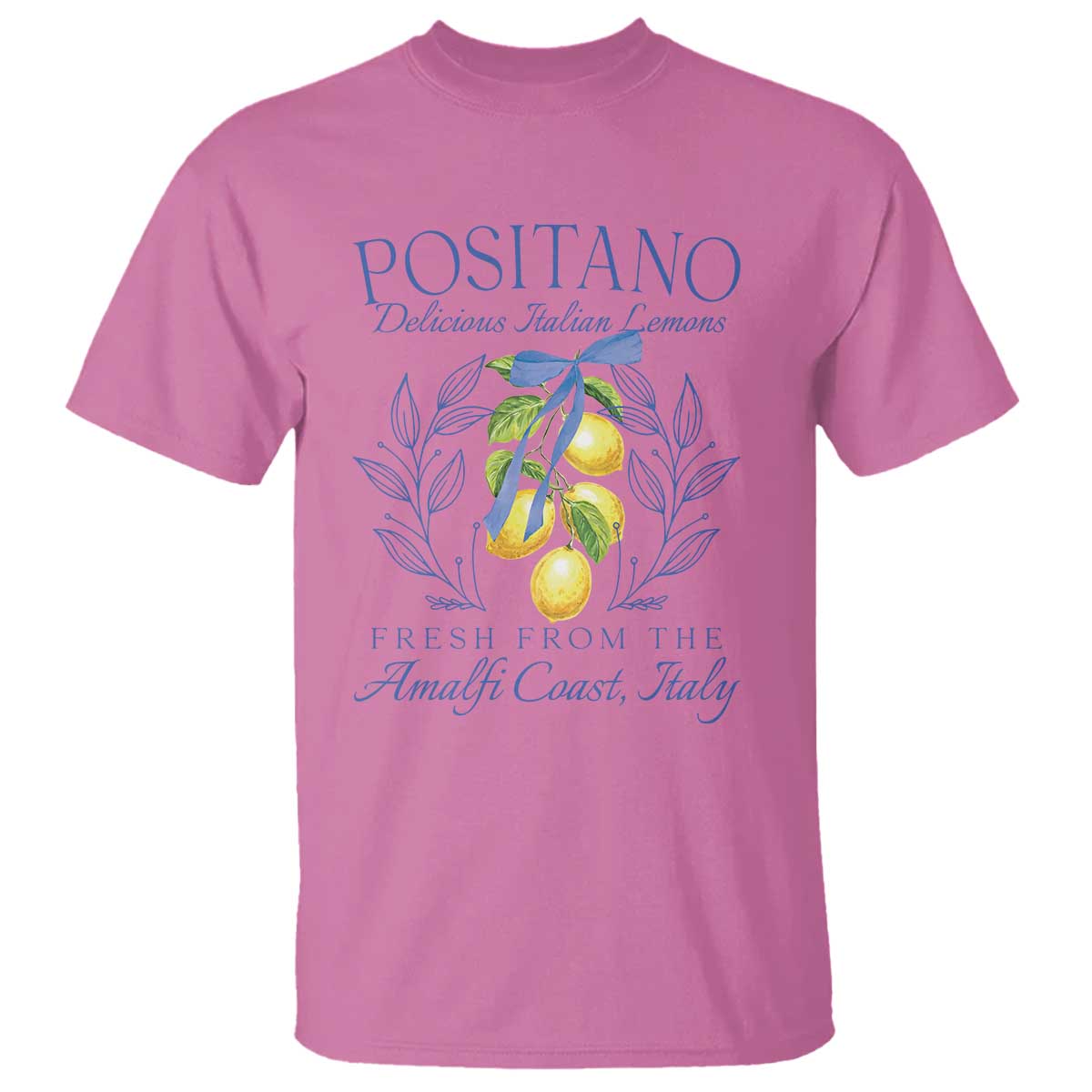 Positano Italy T Shirt Amalfi Coast Italian Lemons Town Italy Vacation TS10 Azalea Print Your Wear