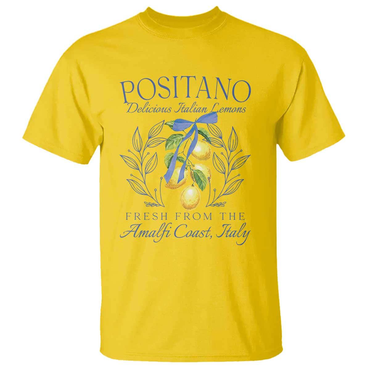 Positano Italy T Shirt Amalfi Coast Italian Lemons Town Italy Vacation TS10 Daisy Print Your Wear