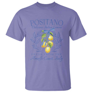 Positano Italy T Shirt Amalfi Coast Italian Lemons Town Italy Vacation TS10 Violet Print Your Wear