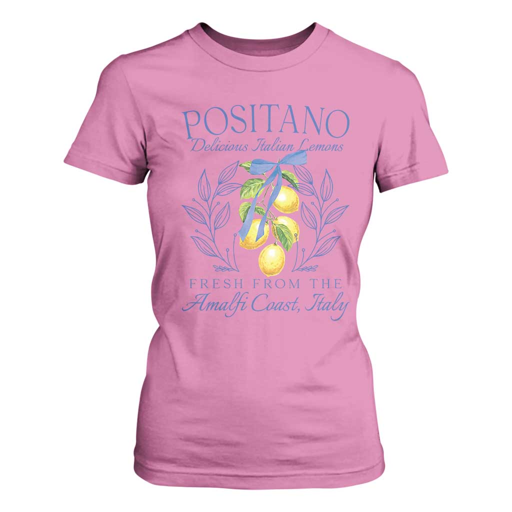 Positano Italy T Shirt For Women Amalfi Coast Italian Lemons Town Italy Vacation TS10 Azalea Print Your Wear