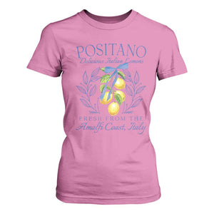 Positano Italy T Shirt For Women Amalfi Coast Italian Lemons Town Italy Vacation TS10 Azalea Print Your Wear