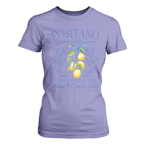 Positano Italy T Shirt For Women Amalfi Coast Italian Lemons Town Italy Vacation TS10 Violet Print Your Wear