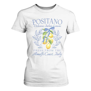 Positano Italy T Shirt For Women Amalfi Coast Italian Lemons Town Italy Vacation TS10 White Print Your Wear