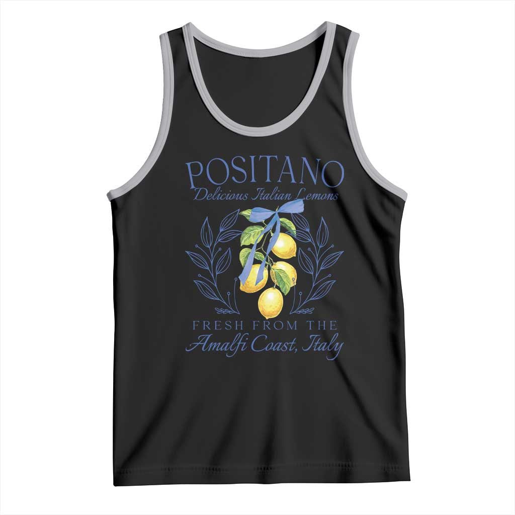 Positano Italy Tank Top Amalfi Coast Italian Lemons Town Italy Vacation TS10 Black Athletic Heather Print Your Wear