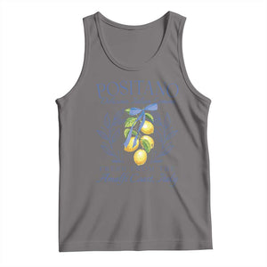 Positano Italy Tank Top Amalfi Coast Italian Lemons Town Italy Vacation TS10 Deep Heather Print Your Wear