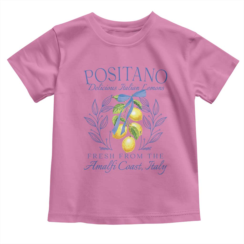 Positano Italy Toddler T Shirt Amalfi Coast Italian Lemons Town Italy Vacation TS10 Azalea Print Your Wear