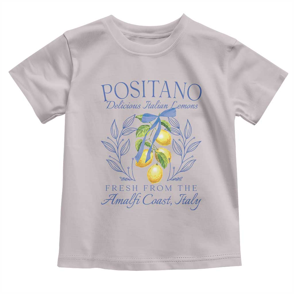 Positano Italy Toddler T Shirt Amalfi Coast Italian Lemons Town Italy Vacation TS10 Ice Gray Print Your Wear
