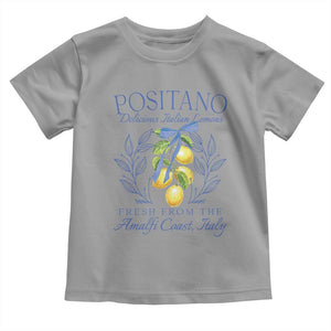 Positano Italy Toddler T Shirt Amalfi Coast Italian Lemons Town Italy Vacation TS10 Sport Gray Print Your Wear