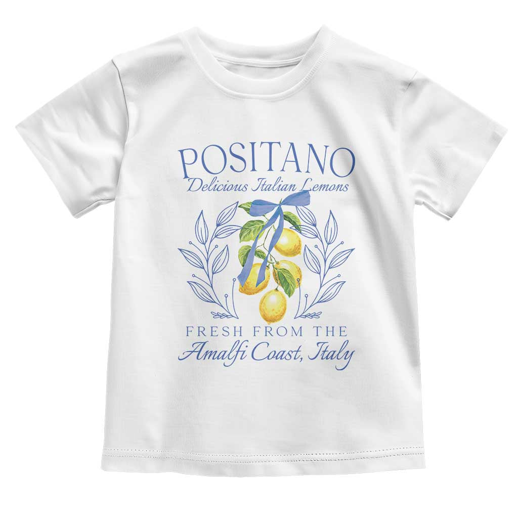 Positano Italy Toddler T Shirt Amalfi Coast Italian Lemons Town Italy Vacation TS10 White Print Your Wear