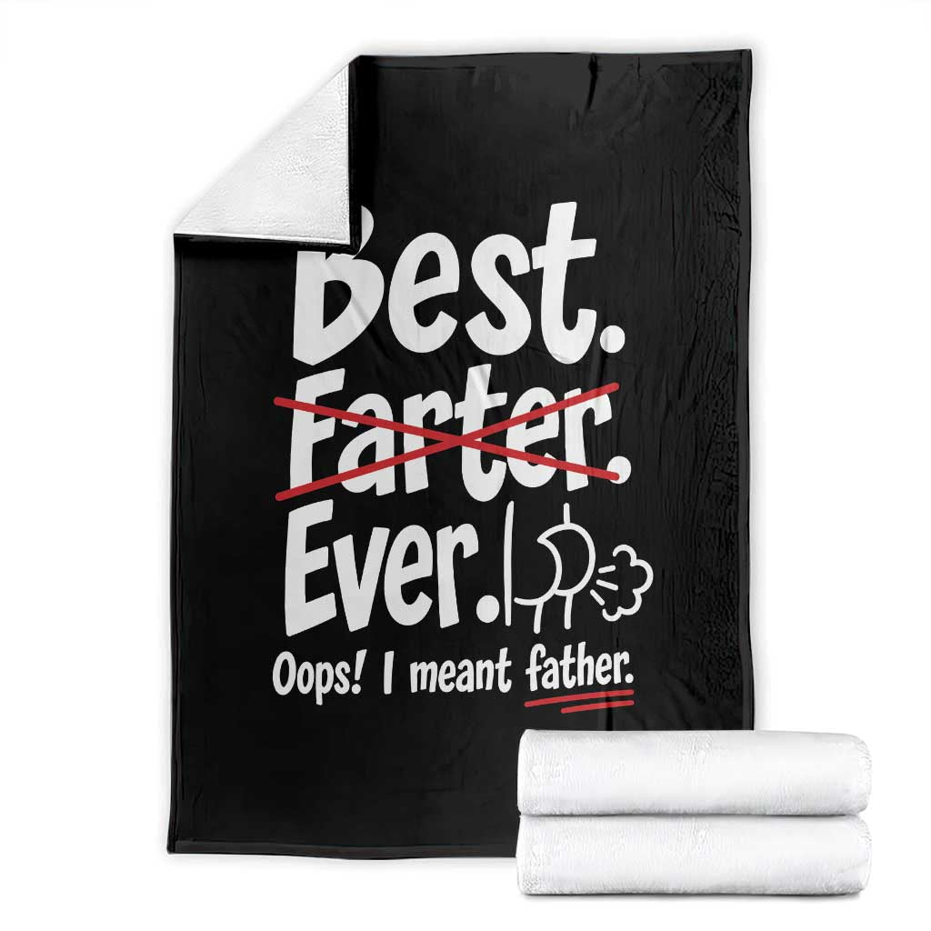 Retro Dad Worlds Best Farter I Mean Father Throw Blanket Funny Gag Gift Birthday Husband Dad Fathers Day