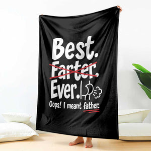 Retro Dad Worlds Best Farter I Mean Father Throw Blanket Funny Gag Gift Birthday Husband Dad Fathers Day