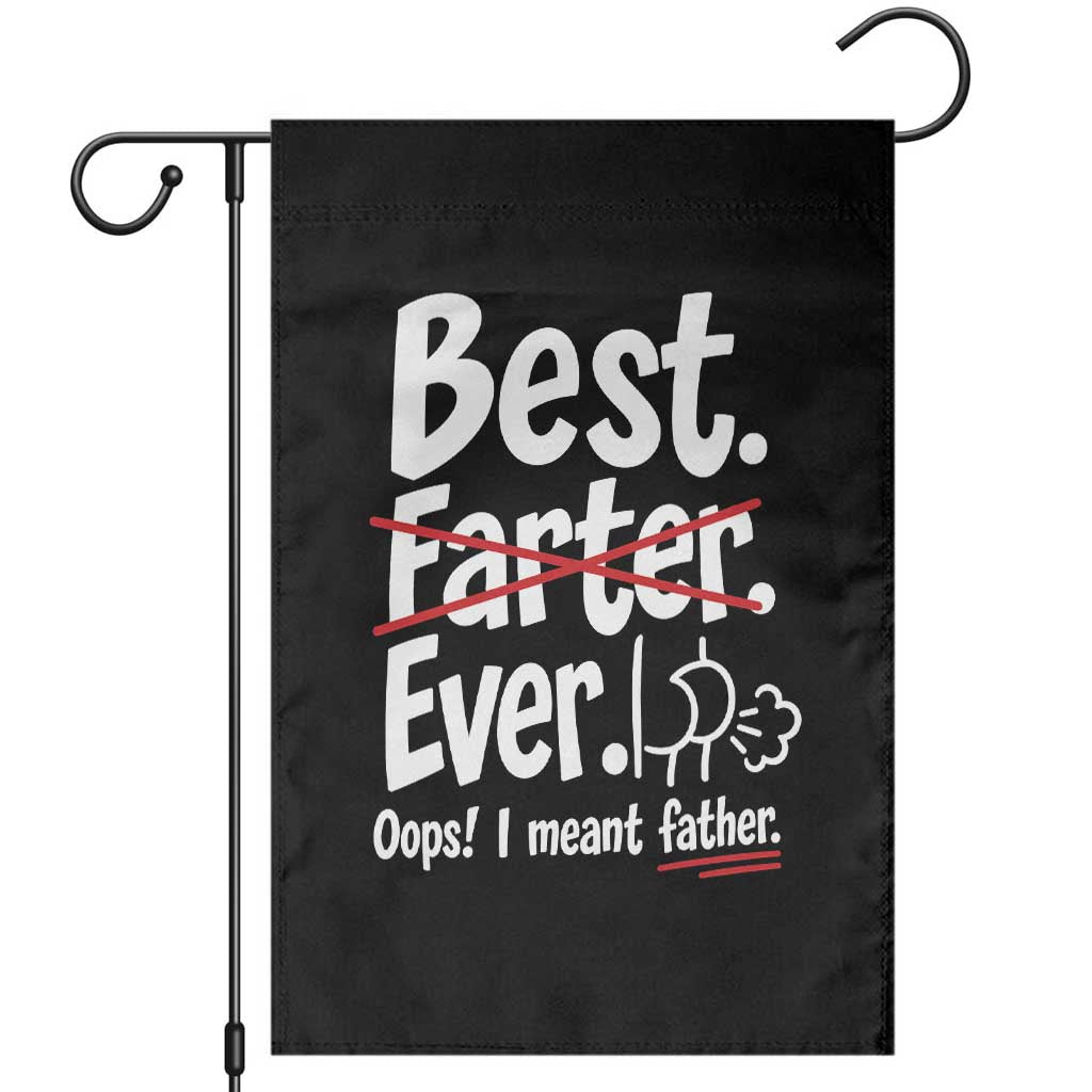 Retro Dad Worlds Best Farter I Mean Father Garden Flag Funny Gag Gift Birthday Husband Dad Fathers Day TS10 Black Print Your Wear