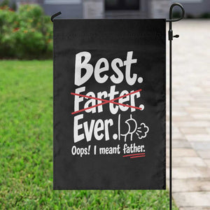 Retro Dad Worlds Best Farter I Mean Father Garden Flag Funny Gag Gift Birthday Husband Dad Fathers Day