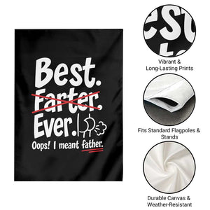 Retro Dad Worlds Best Farter I Mean Father Garden Flag Funny Gag Gift Birthday Husband Dad Fathers Day