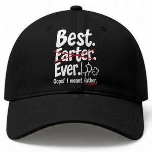 Retro Dad Worlds Best Farter I Mean Father Baseball Cap Funny Gag Gift Birthday Husband Dad Fathers Day
