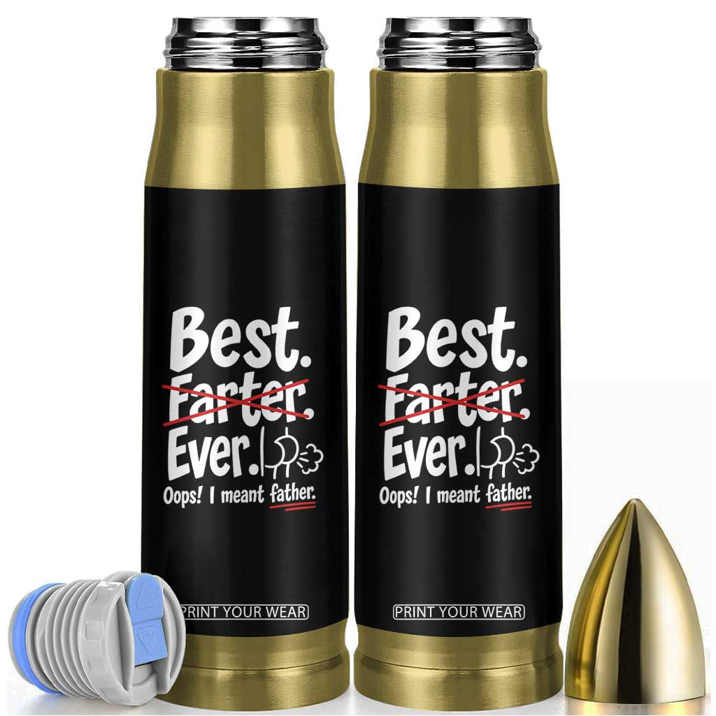 Retro Dad Worlds Best Farter I Mean Father Bullet Tumbler Funny Gag Gift Birthday Husband Dad Fathers Day