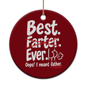 Retro Dad Worlds Best Farter I Mean Father Ceramic Ornament Funny Gag Gift Birthday Husband Dad Fathers Day TS10 1pc Red Print Your Wear