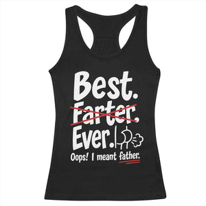 Retro Dad Worlds Best Farter I Mean Father Racerback Tank Top Funny Gag Gift Birthday Husband Dad Fathers Day