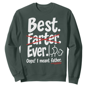 Retro Dad Worlds Best Farter I Mean Father Sweatshirt Funny Gag Gift Birthday Husband Dad Fathers Day