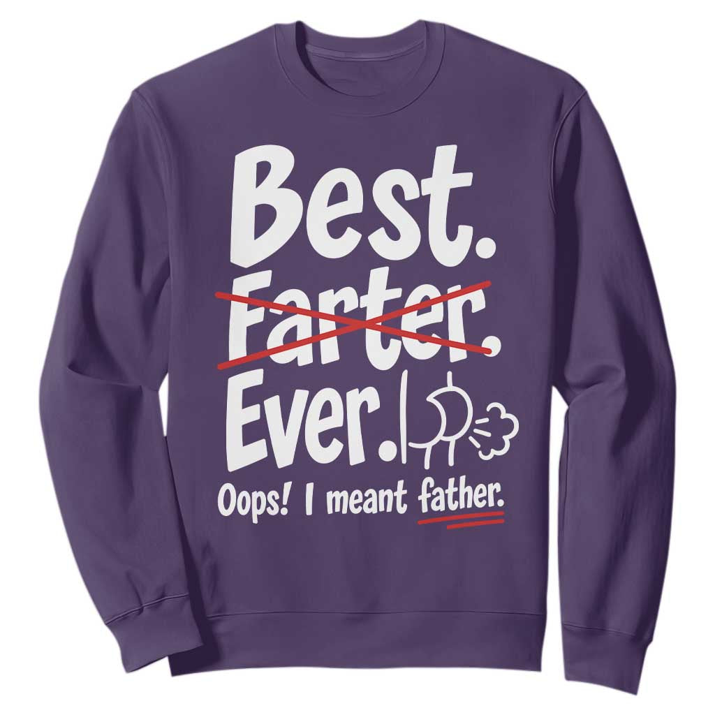 Retro Dad Worlds Best Farter I Mean Father Sweatshirt Funny Gag Gift Birthday Husband Dad Fathers Day