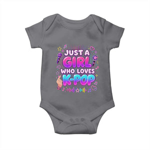 Kpop Lover Baby Onesie Just a Girl Who Loves K-Pop Korean Music
