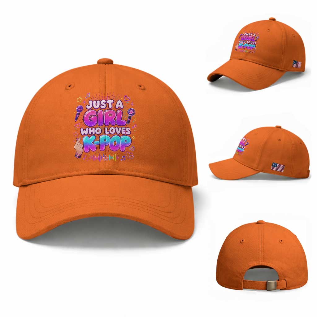 Kpop Lover Baseball Cap Just a Girl Who Loves K-Pop Korean Music
