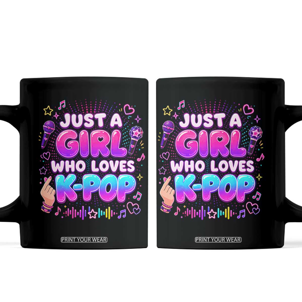 Kpop Lover Coffee Mug Just a Girl Who Loves K-Pop Korean Music