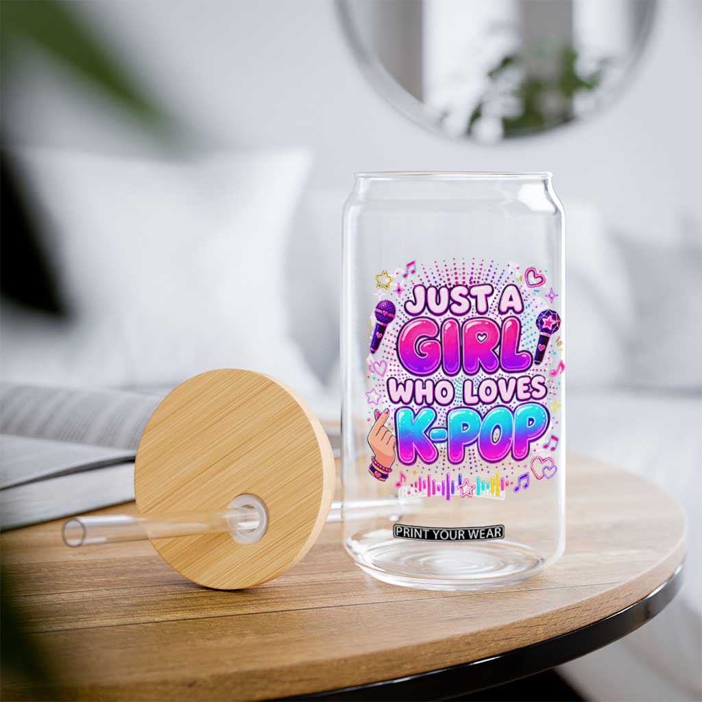 Kpop Lover Glass Can Just a Girl Who Loves K-Pop Korean Music