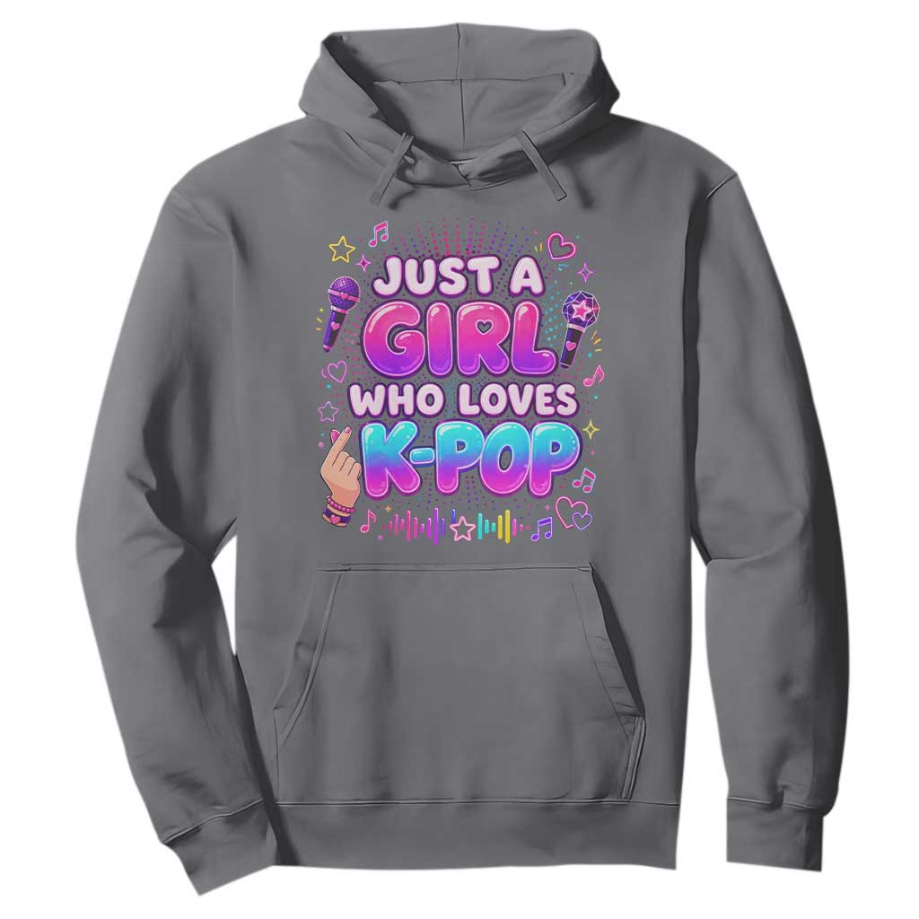 Kpop Lover Hoodie Just a Girl Who Loves K-Pop Korean Music