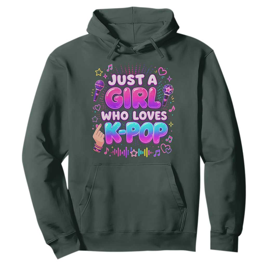Kpop Lover Hoodie Just a Girl Who Loves K-Pop Korean Music