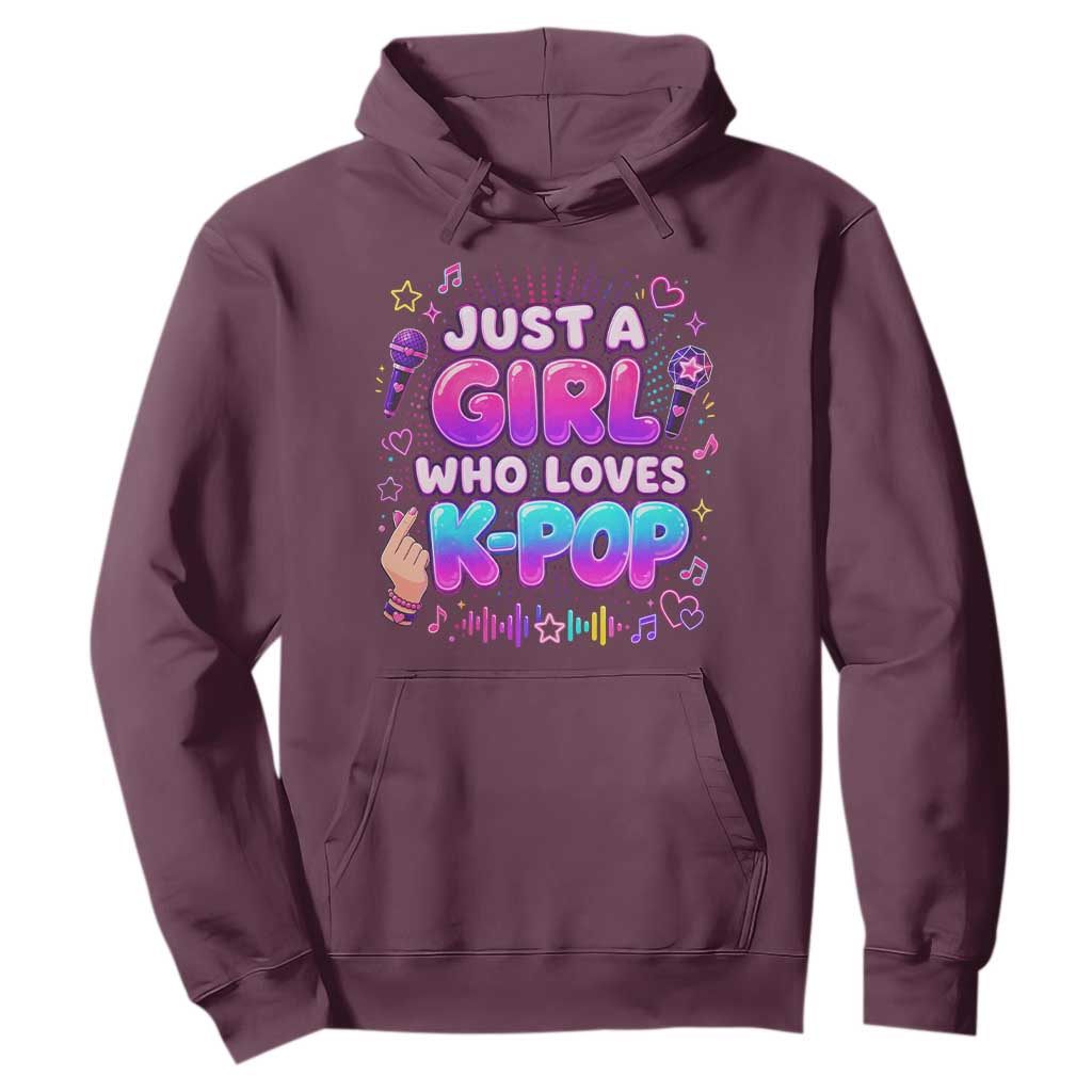 Kpop Lover Hoodie Just a Girl Who Loves K-Pop Korean Music