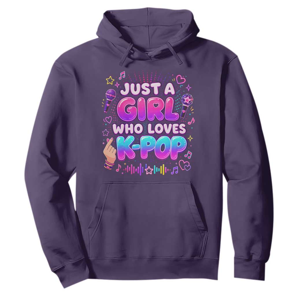 Kpop Lover Hoodie Just a Girl Who Loves K-Pop Korean Music