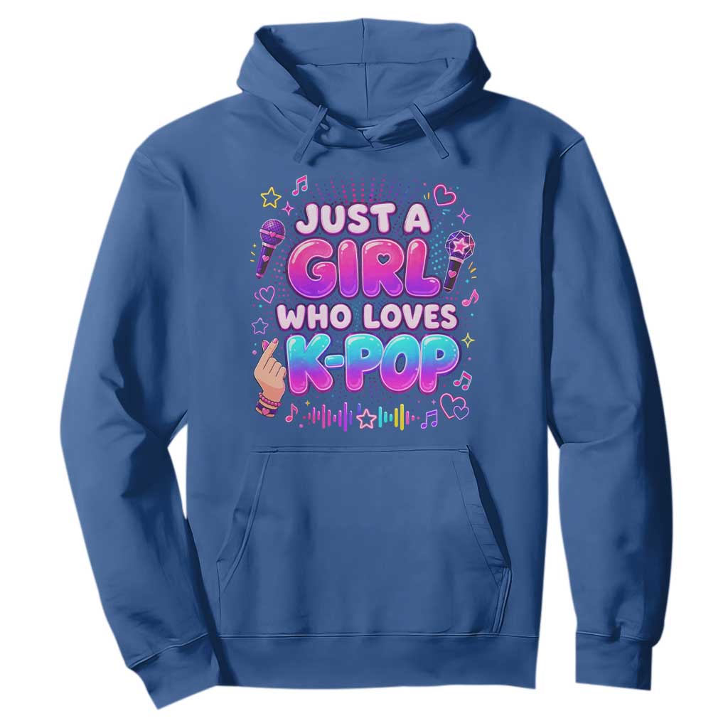 Kpop Lover Hoodie Just a Girl Who Loves K-Pop Korean Music
