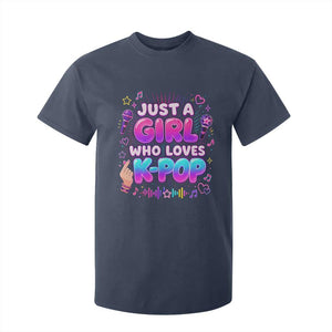 Kpop Lover T Shirt For Kid Just a Girl Who Loves K-Pop Korean Music