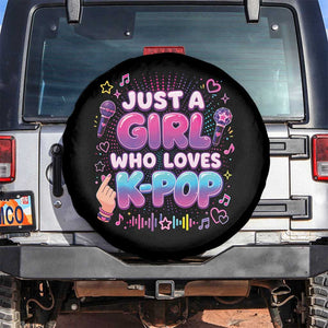 Kpop Lover Spare Tire Cover Just a Girl Who Loves K-Pop Korean Music