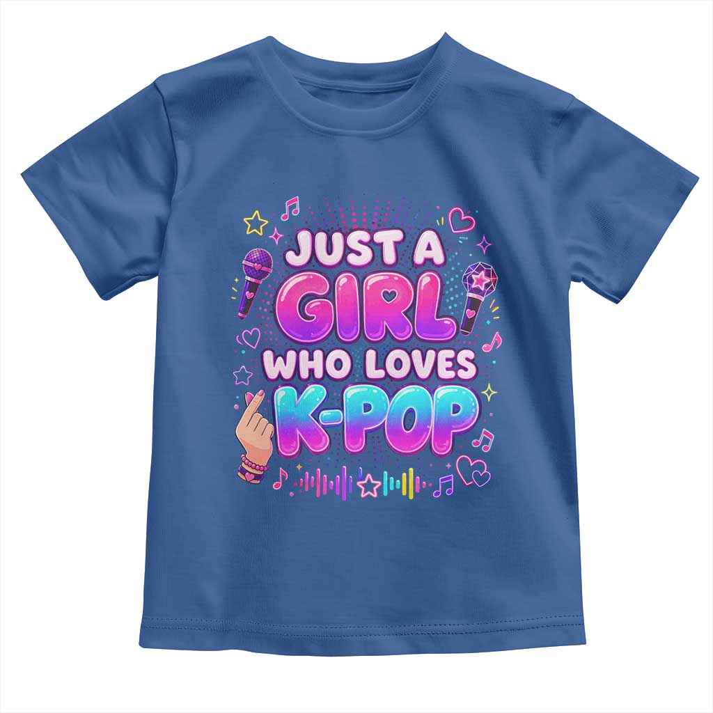 Kpop Lover Toddler T Shirt Just a Girl Who Loves K-Pop Korean Music