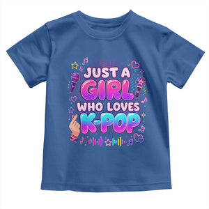 Kpop Lover Toddler T Shirt Just a Girl Who Loves K-Pop Korean Music
