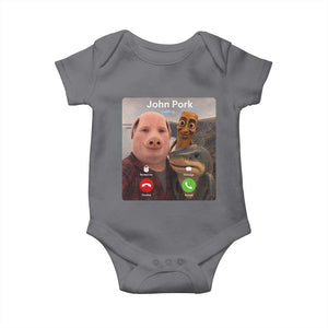 Tung Tung Tung Sahur John Pork Calling Baby Onesie Tralalero Tralala Meme Brainrot Funny