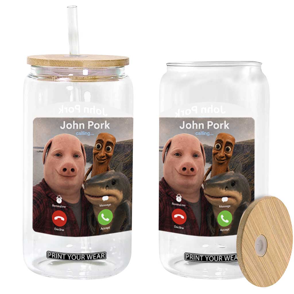 Tung Tung Tung Sahur John Pork Calling Glass Can Tralalero Tralala Meme Brainrot Funny
