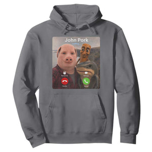 Tung Tung Tung Sahur John Pork Calling Hoodie Tralalero Tralala Meme Brainrot Funny