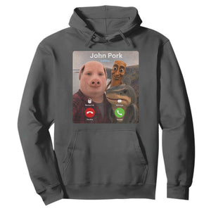 Tung Tung Tung Sahur John Pork Calling Hoodie Tralalero Tralala Meme Brainrot Funny
