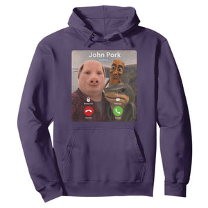 Tung Tung Tung Sahur John Pork Calling Hoodie Tralalero Tralala Meme Brainrot Funny