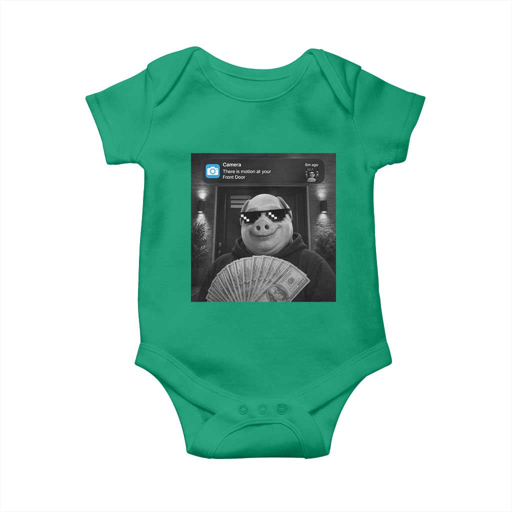 John Pork Meme Baby Onesie There Is Motion At Your Front Door Funny Brainrot