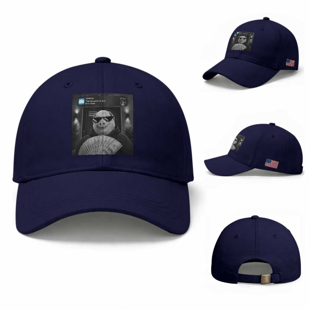 John Pork Meme Baseball Cap There Is Motion At Your Front Door Funny Brainrot