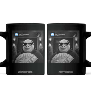 John Pork Meme Coffee Mug There Is Motion At Your Front Door Funny Brainrot