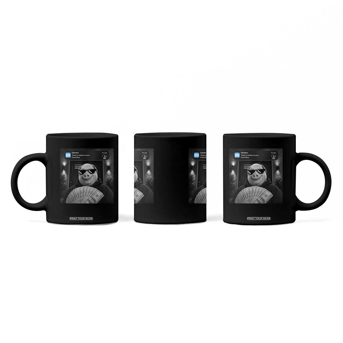 John Pork Meme Coffee Mug There Is Motion At Your Front Door Funny Brainrot