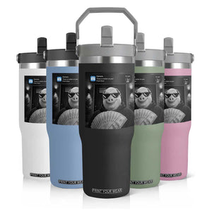 John Pork Meme Flip Straw Tumbler There Is Motion At Your Front Door Funny Brainrot