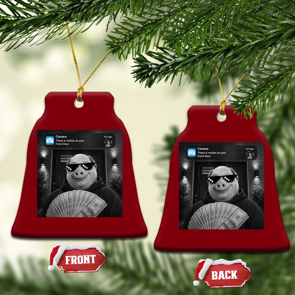 John Pork Meme Ceramic Ornament There Is Motion At Your Front Door Funny Brainrot